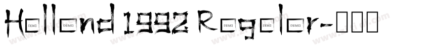 Holland 1992 Regular字体转换